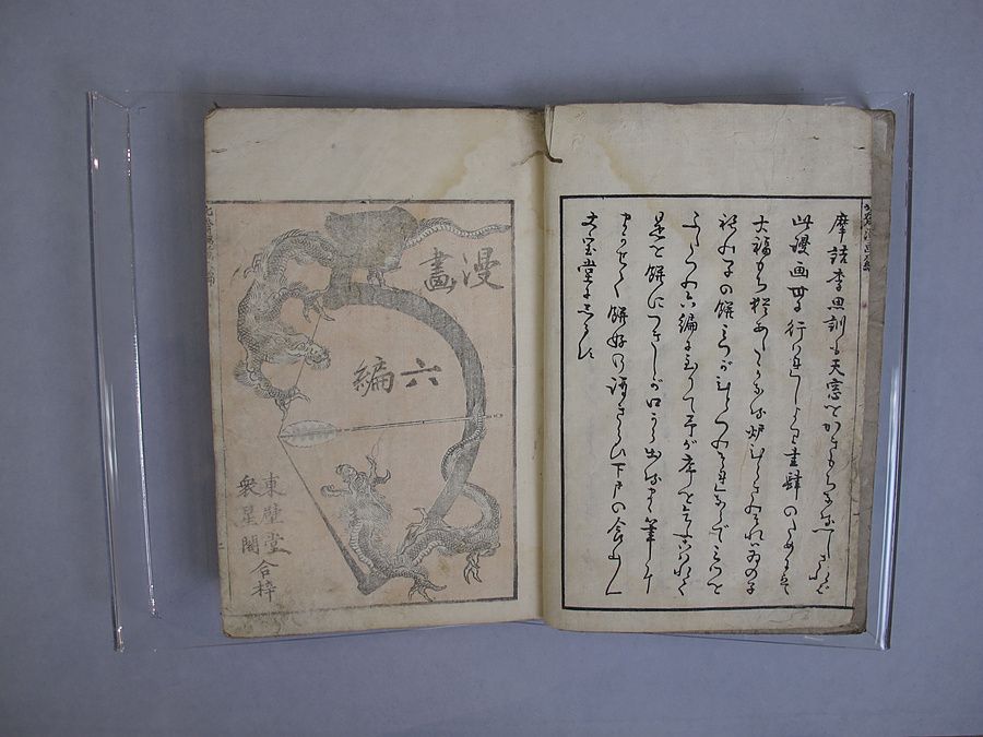Una pagina degli Hokusai manga, il libro di schizzi di Hokusai