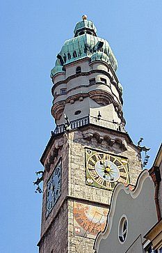 La torre della città di Innsbruck.