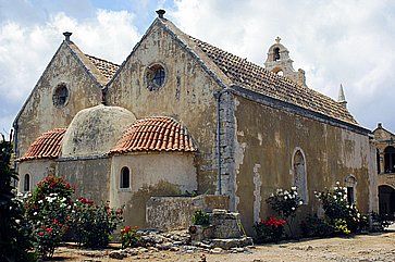 Chiesa dei fiori del convento Arkadi a Creta.