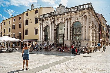 City Lodge in Piazza del Popolo a Zadar, Croazia.