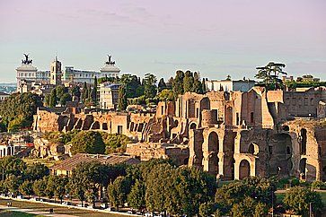 Il Circo Massimo al tramonto.