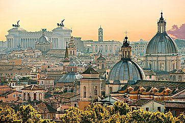 Vista di Roma da Castel Sant'Angelo.