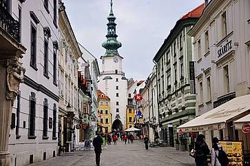 La porta di San Michele a Bratislava.