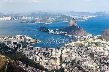 Veduta aerea di Rio de Janeiro.