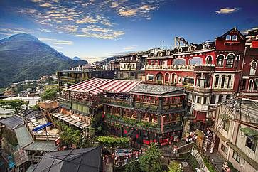 La storica zona di Jiufen a Taipei.