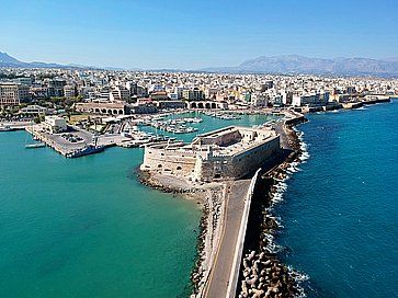 Vista aerea di Iraklion, Creta.