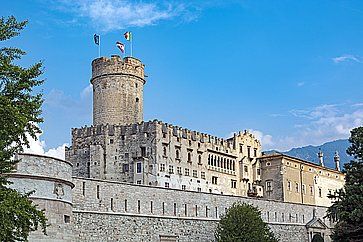 Il castello del Buonconsiglio a Trento.