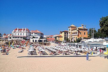 Spiaggia a Lisbona.