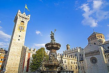 Piazza Duomo a Trento.