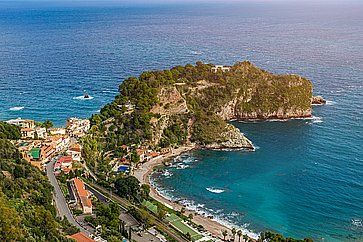 Splendida vista del paesaggio della spiaggia.