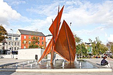 Fontana ad Eyre Square a Galway.