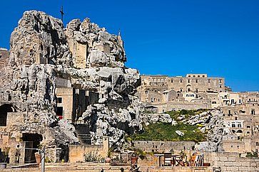 Chiesa di Santa Maria di Idris vista Santa Lucia alle Malve, a Matera.