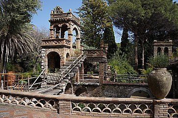 L'antica Villa Comunale di Taormina, nel parco.