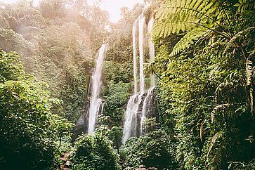 Le cascate di Sekumpul a Bali.