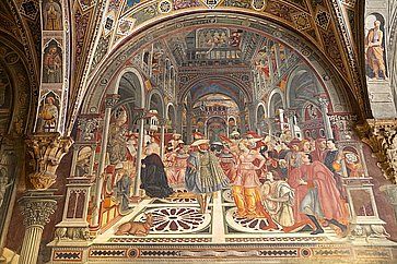 Affresco al Complesso museale di Santa Maria della Scala a Siena.