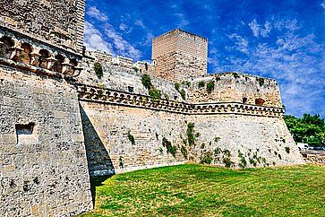 Il Castello Svevo a Bari.