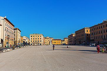 Piazza della Repubblica a Livorno.