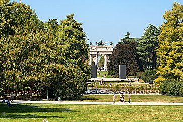 Arco della Pace a Parco Sempione a Milano.