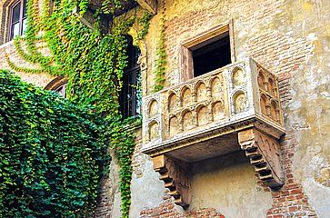 Il balcone alla Casa di Giulietta a Verona.