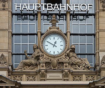 La Hauptbahnhof, o stazione centrale di Francoforte.