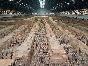 Guerrieri di terracotta a Xian.