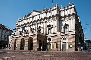 Il Teatro alla La Scala a Milano.