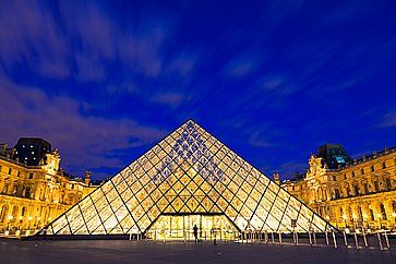 La piramide del Museo del Louvre.