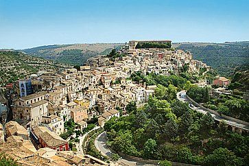 Vista del paesaggio di Ibla, in Sicilia.