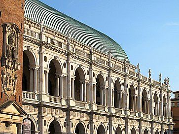 Dettaglio della Basilica Palladiana a Vicenza.