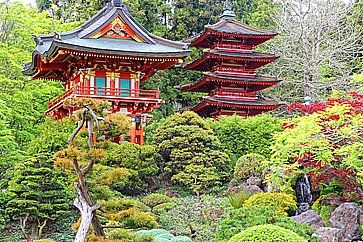 Giardino giapponese al Golden Gate Park di San Francisco.