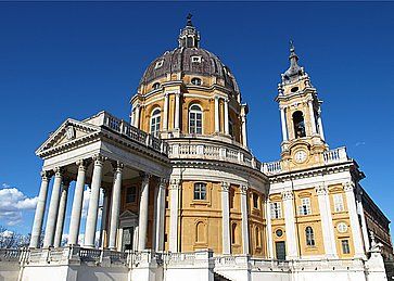 La Basilica di Superga sull'omonimo colle, a Torino.