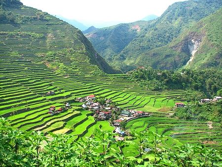 Terrazze di riso di Batad nel villaggio di Banaue, Filippine.