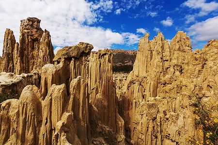 Formazioni rocciose nel Valle della Luna, La Paz, Bolivia.