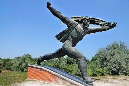 Statua comunista nel Memento Park, Budapest, Ungheria.