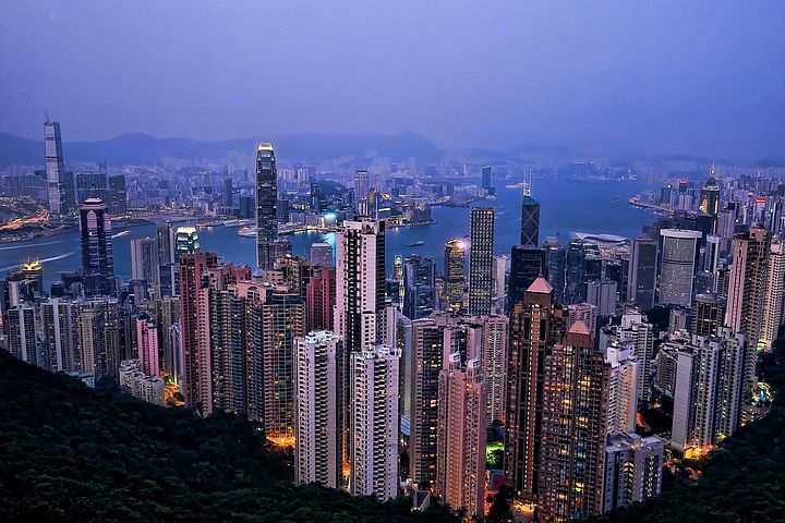 Hong Kong di notte