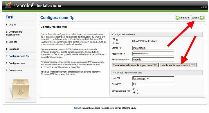 ftp in joomla