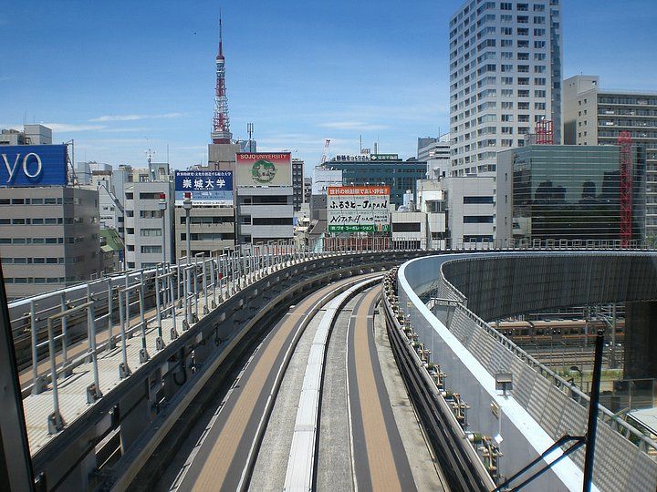 sul treno per Odaiba