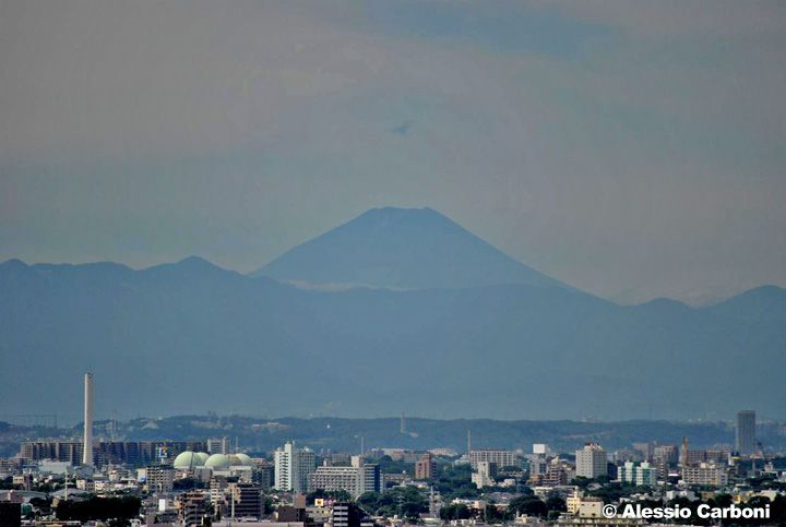 Il monte Fuji dal Keio Plaza