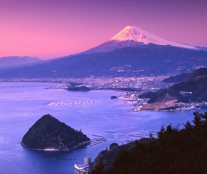 Il Fuji al tramonto