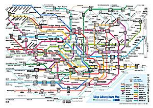 Mappa della metro di Tokyo