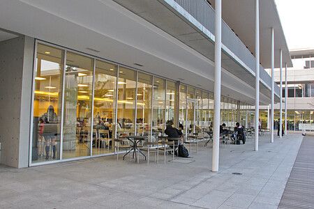 Studenti al campus di Komaba, università di Tokyo in Giappone