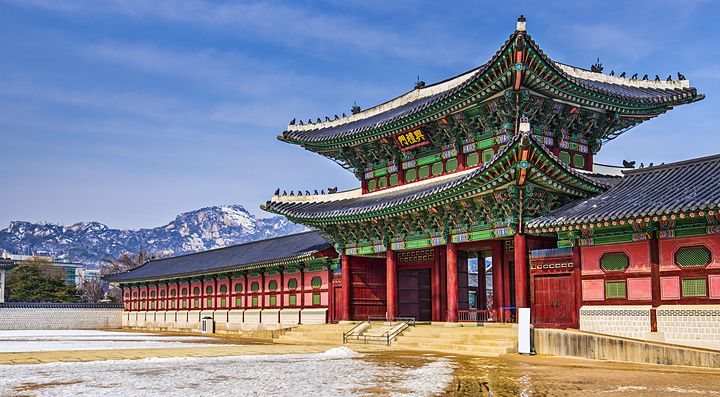 Ingresso principale del Palazzo Gyeongbokgung a Seoul.