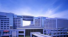 L'edificio dell'hotel Nikko, vicino all'aeroporto del Kansai.