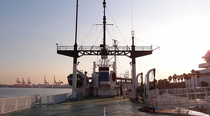 Dettaglio di una nave al Museo delle Scienze Marittime di Tokyo.