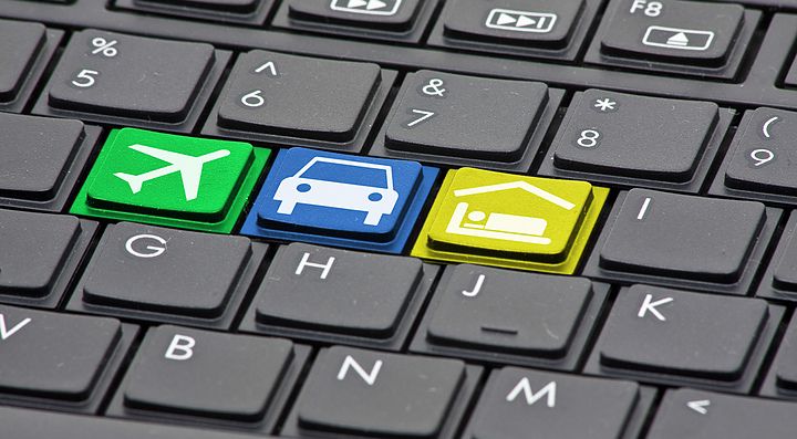 Concept di di una tastiera per computer.