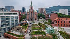 La cattedrale di Myeongdong.