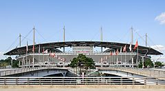 Il Seoul World Cup Stadium dall'esterno.