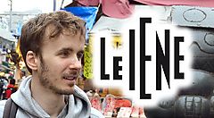 Marco Togni e il logo delle Iene