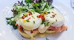 Uova alla Benedict da Sarabeth a New York.