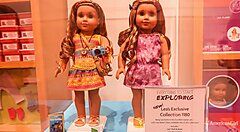 Bambole in vendita all'American Girl Place.